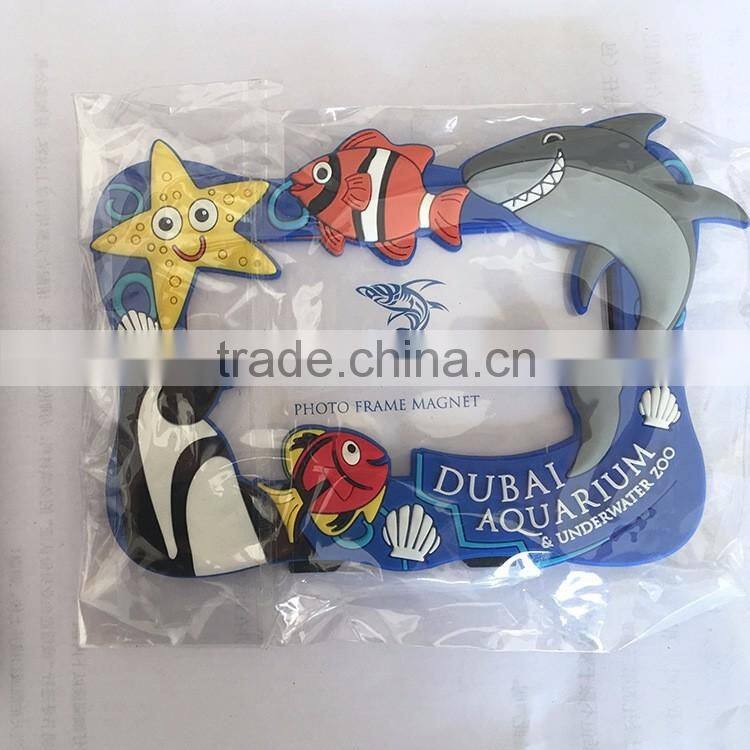 Wholesale Cartoon Fancy Customized Shaped PVC 3d Photo Frame