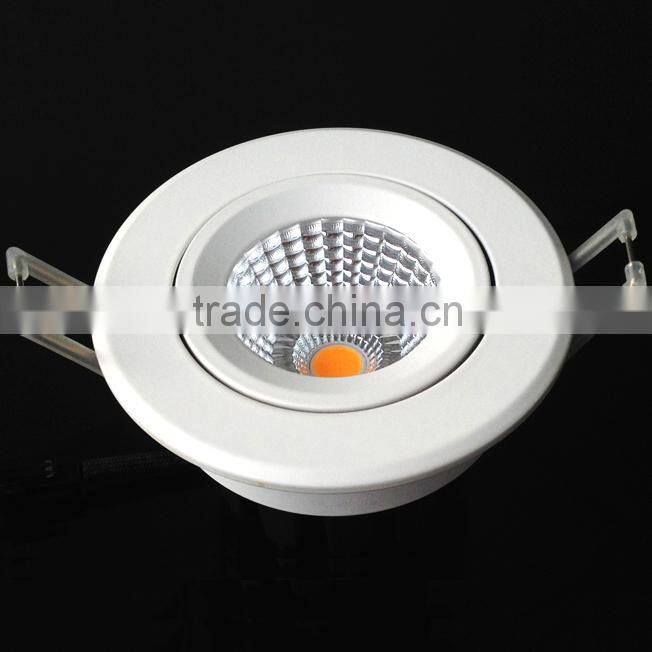 2015 new design Recessed dimmable led cob downlight 12W