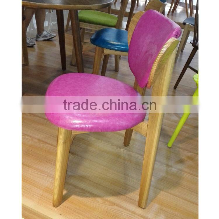 Leather And Wood Dining Chair/Dining Restaurant Chair/Leather Chair Wood Adirondack Chair