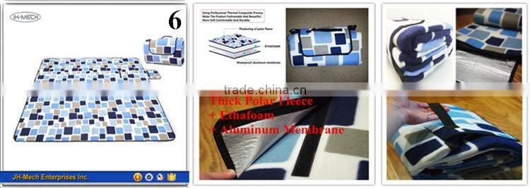 Highly Recommended Multi Function OEM Round Beach Camping Blanket