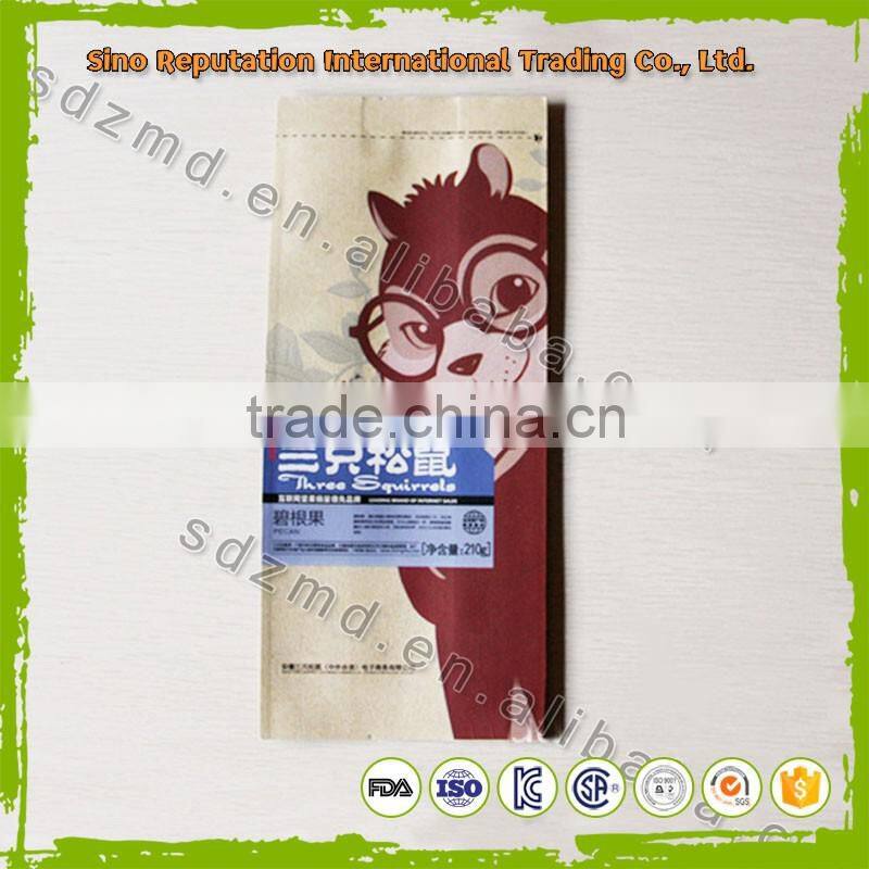 Best quality Food Kraft Paper Pouch/ Logo Printed Pouch for dry fruit on hot sale