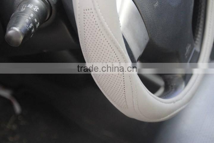 leather automobile classic steering wheel cover and The automobile steering wheel