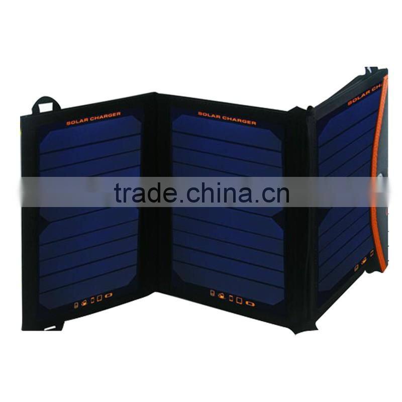 12V 24W flexible foldable solar mobile phone charger