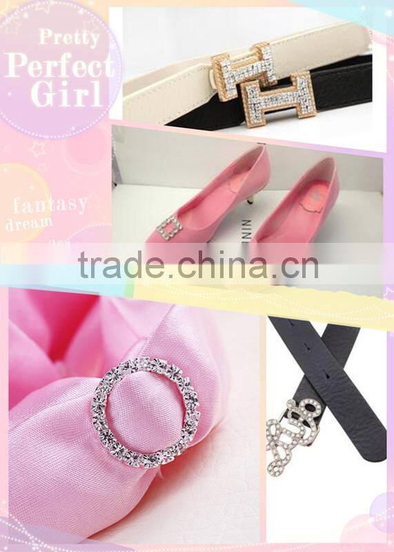 Fashion Crystal Dress Belt Buckle for Sales