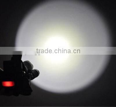 T6 aluminum zoomable 30W LED headlamp 3000 lumen rechargeable headlight for camping