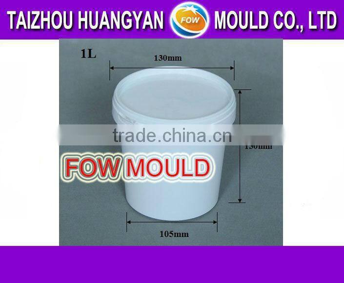 1L injection plastic pail mold/mould with beryllium copper