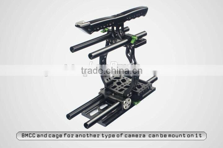 Lanparte BMCC dslr rig shoulder photo video kit with Black Magic Cinema Camera