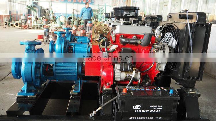 Long distance farm irrigation diesel water pump