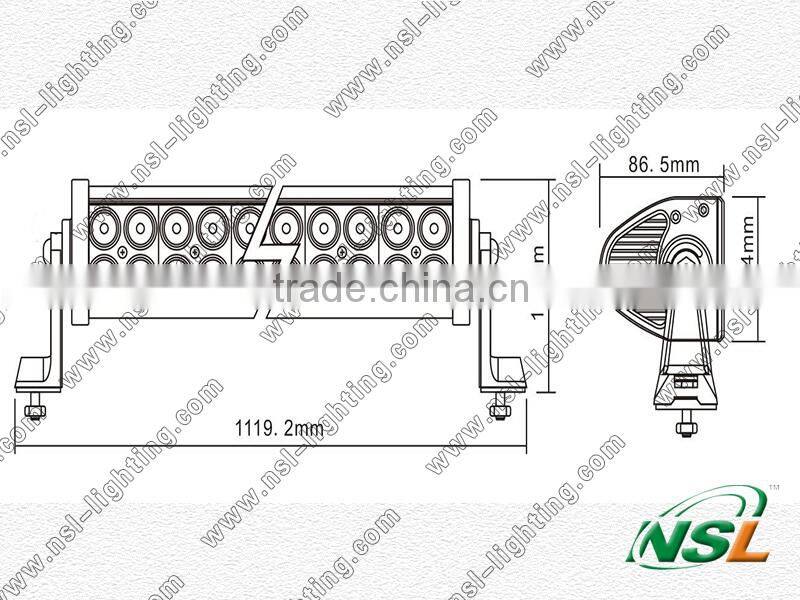 42inch 240W Epistar car LED light bar off road LED work light