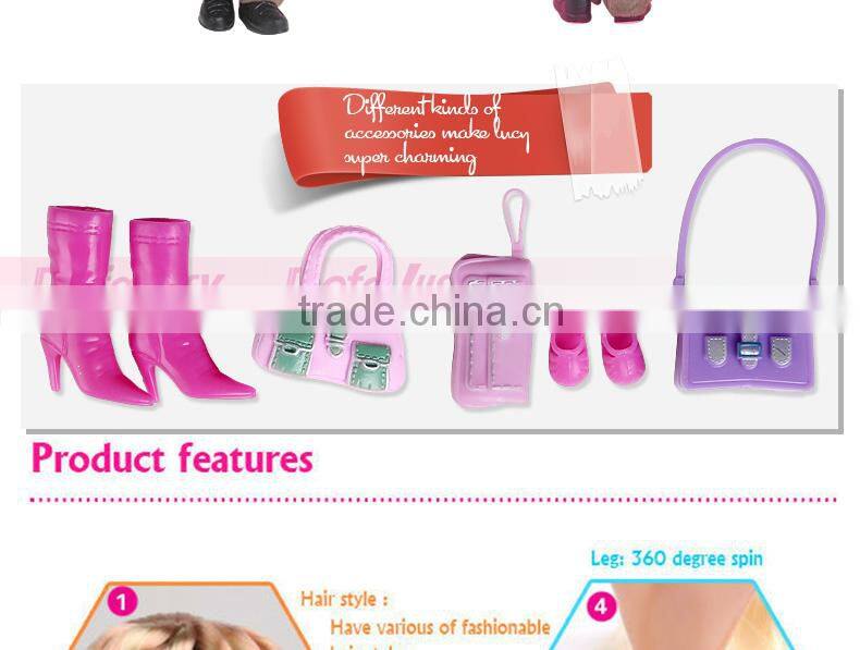 Plush Girl Dolls2014 New Design Hot Sale ItemsPlush Girl Dolls