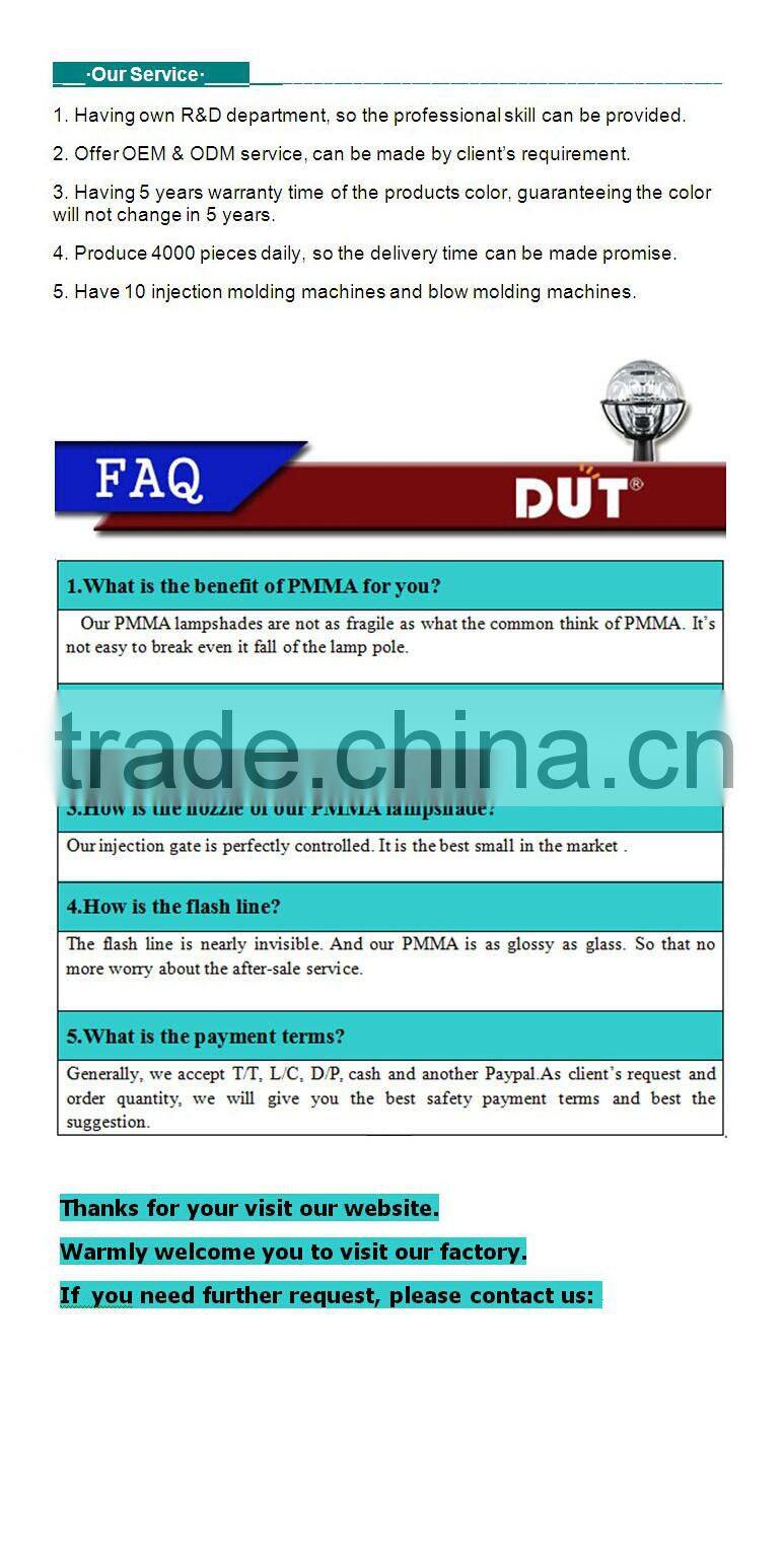 200mm solar ceiling lighting NO COLOR CHANGING plastic Globe