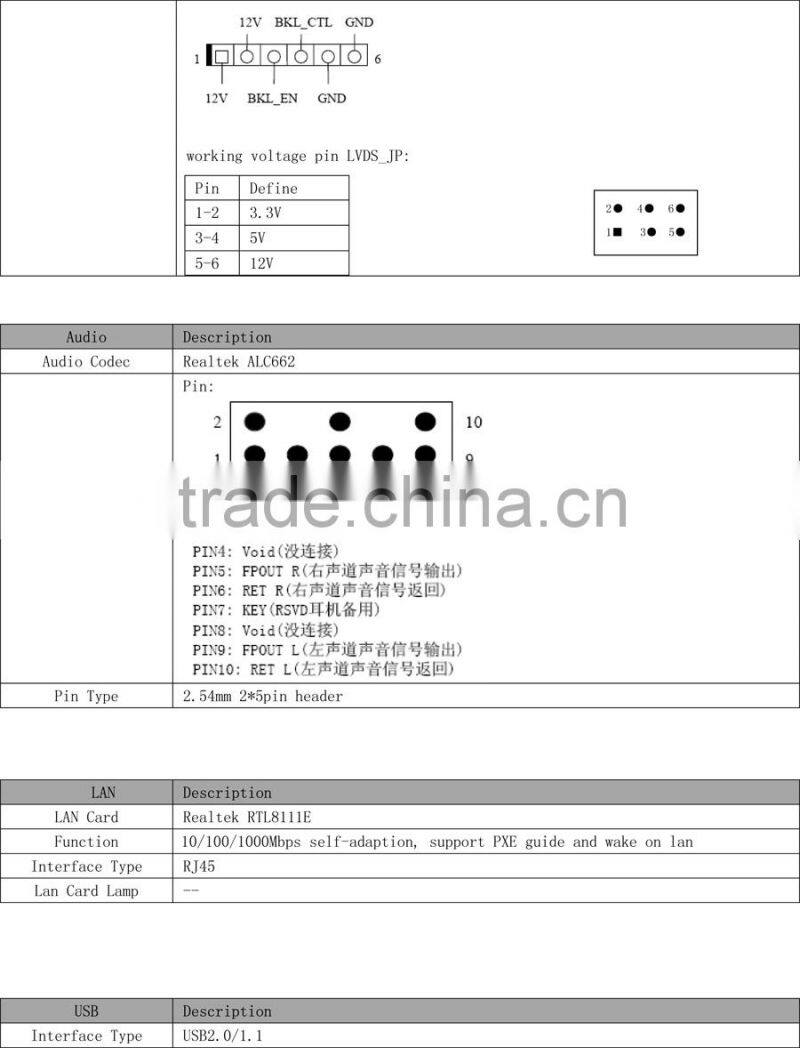 Emini/Realan New Mini Motherboard LR-C1037TN Intel Dual-core 1.8GHz Graphics 2500 4GB 6 COM,Perfect Matching Your Mini Cases