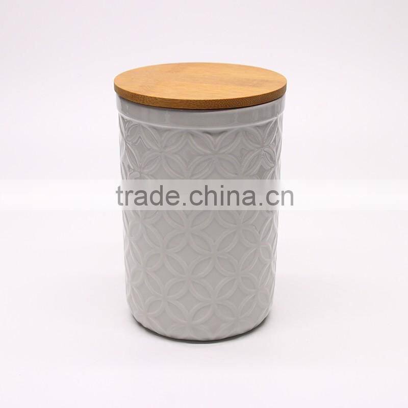 2016 Popular custom design seal ceramic different size spice jar seal with lid