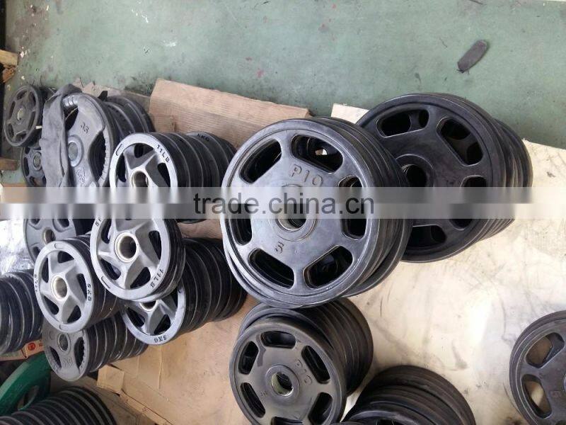 6 Grips durable colorful rubber weight plate