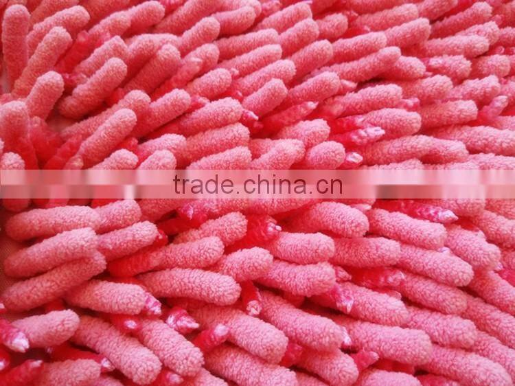 custom fanny fluffy chenille bath mat