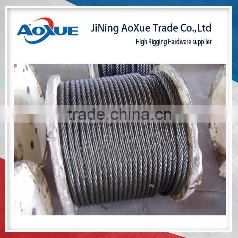 1*9 construction 304 Stainless Steel Wire Rope Cable, 3/16, 7x19, 100 ft
