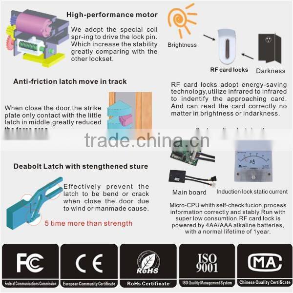 strong steel cabinet lock for hotel
