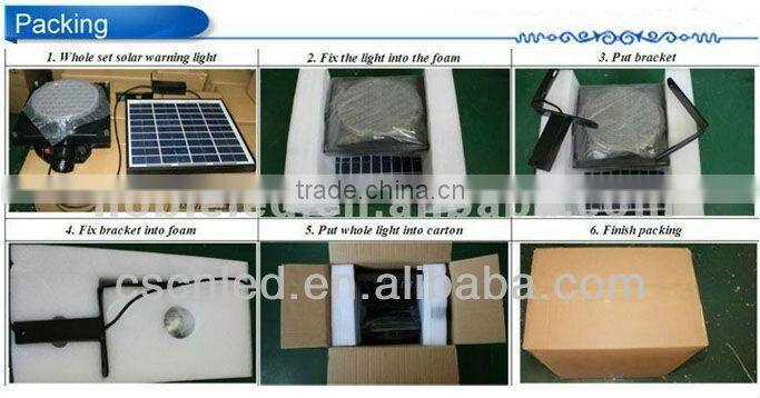 Environmentally-friendly solar led traffic light with 5mm LED