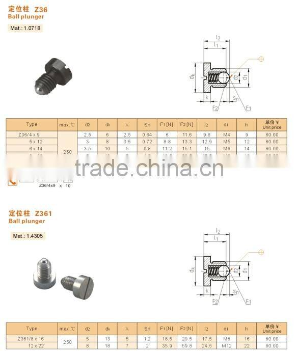 Precision Mold Parts Ball Plunger