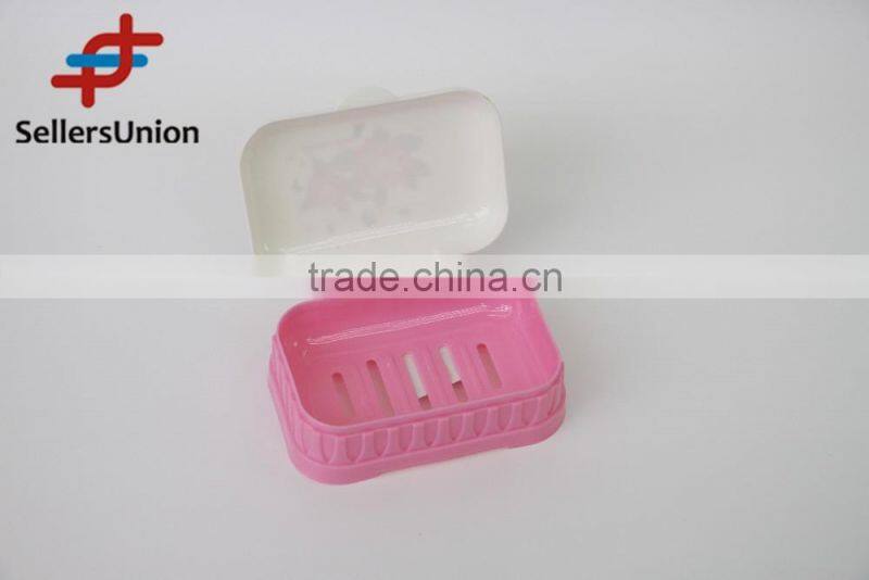 No.1 yiwu exporting commission agent wanted Flower Pattern plastic soap dish plastic soap box