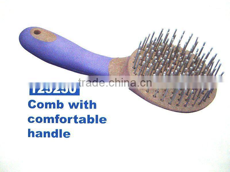 horse massage and cleaning brush