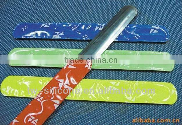 gift item reflective pvc slap band for kids