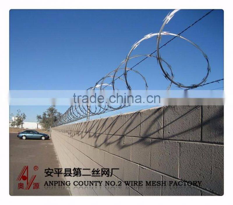 316 304 Factory Concertina High Quality Stainless Steel Razor Barbed Wire
