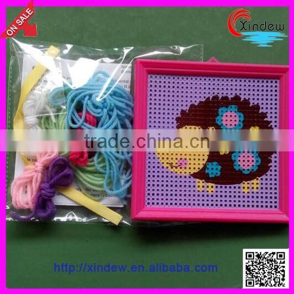 Kid DIY cross stitch