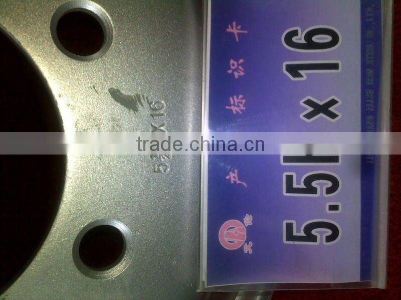 5.5KX16 tubeless steel truck wheel rim locking ring