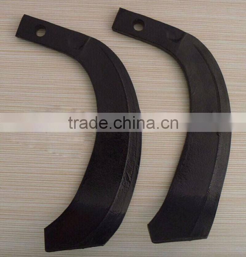 Single hole /double holes long rotary tiller blade and shaft for cultivators