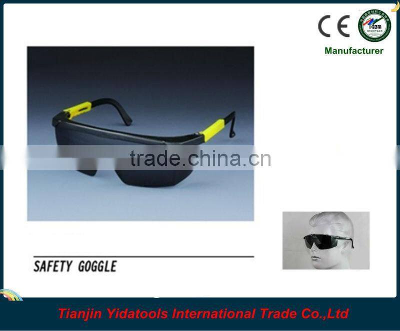 adjustable frame black lens safety glasses for man