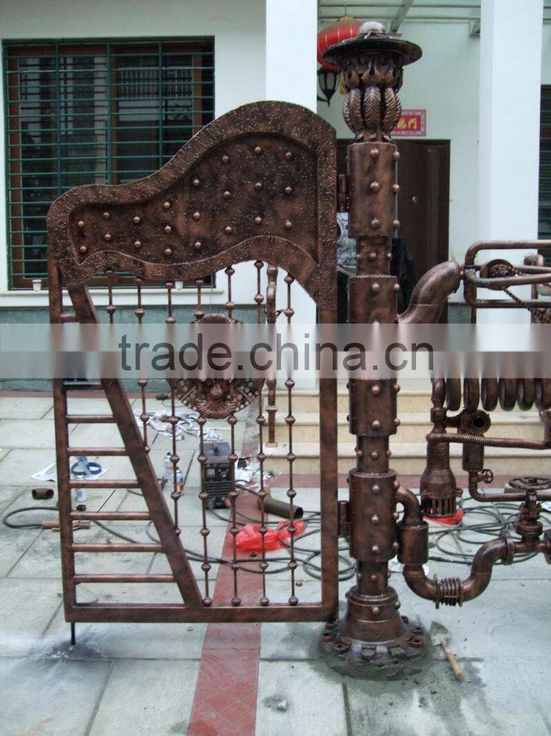 metal wall art wrought iron electrical fitting