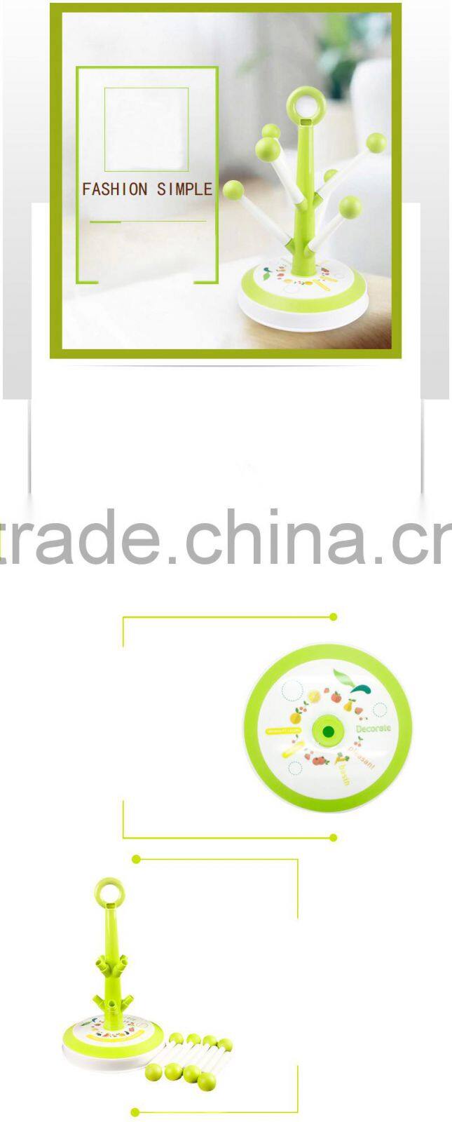 Mug Hooks Stand Tree organizer 8 pcs Racks Kitchen Cup Holder Coffee Tea Home Collection