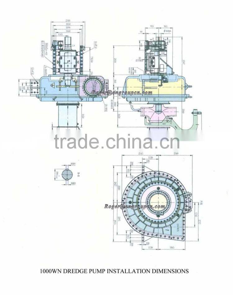 Centrifugal Gravel and sand Dredging pump dredger