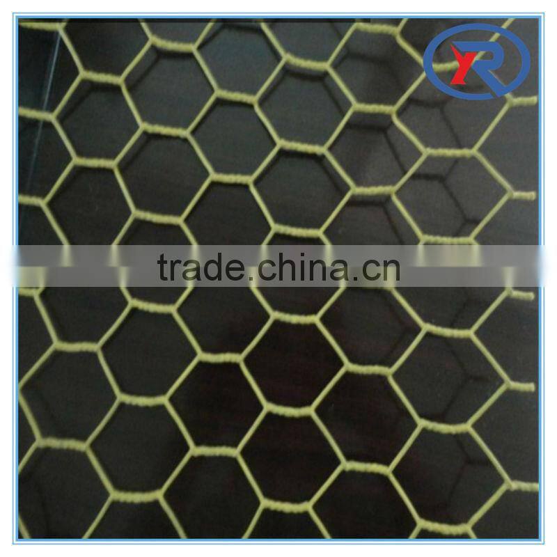 Hexagonal netting Chicken Wire hexagonal wire mesh With Green Plastic Finish