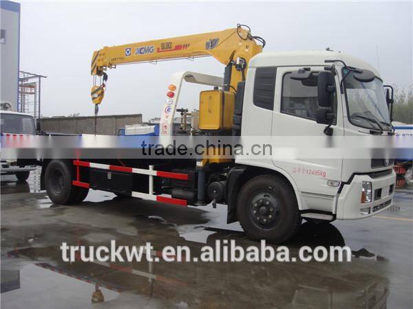 Dongfeng new 5 tons kunckle crane mounted towing wrecker