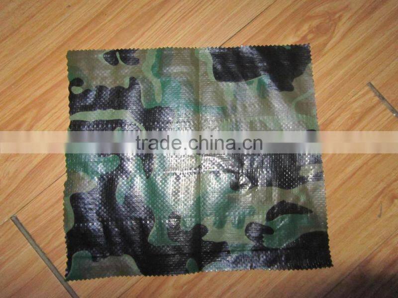 Camo color PE tarpaulin for tent or other use, rainproof came pe tarpulin