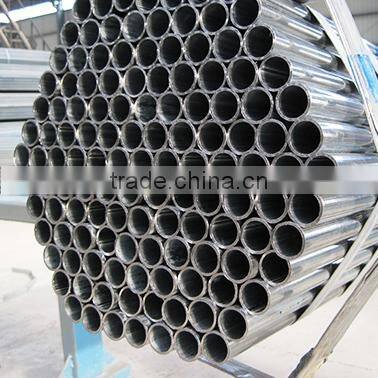 BS1387 light class factory price black galvanized pipe