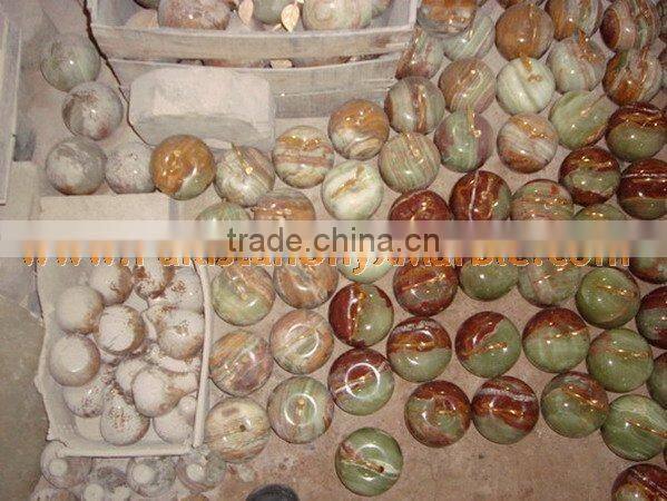 Factory Made Buy cheap PURE home decoration ONYX APPLE WITH BRASS LEAF HANDICRAFTS