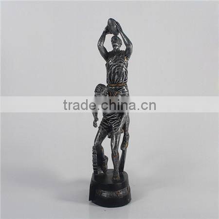 Resin rugby player trophy