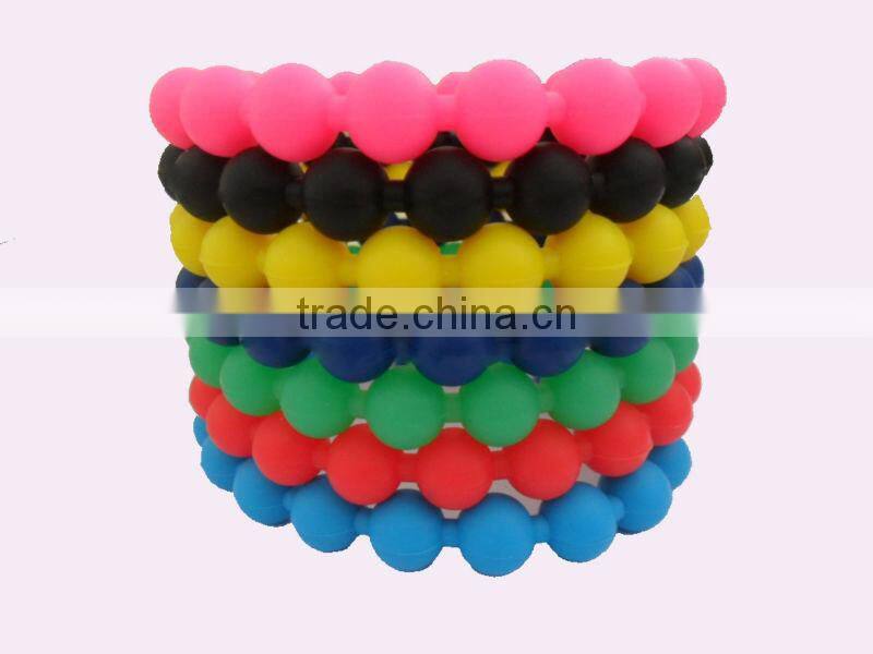 2013 Christmas shamballa Prayer beads bracelet Silicone