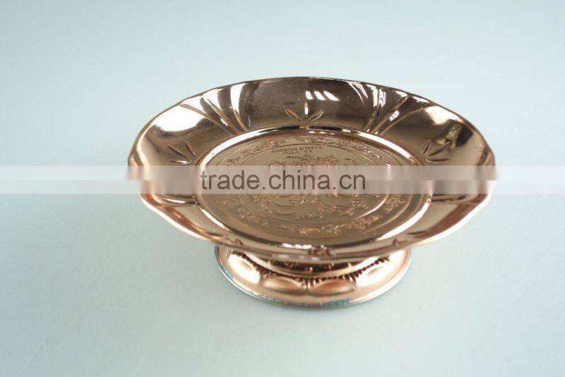 Tribute tray /stainless steel wedding serving/golden candy dishes