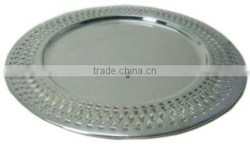 Decorative Embossed Charger Plate For Home