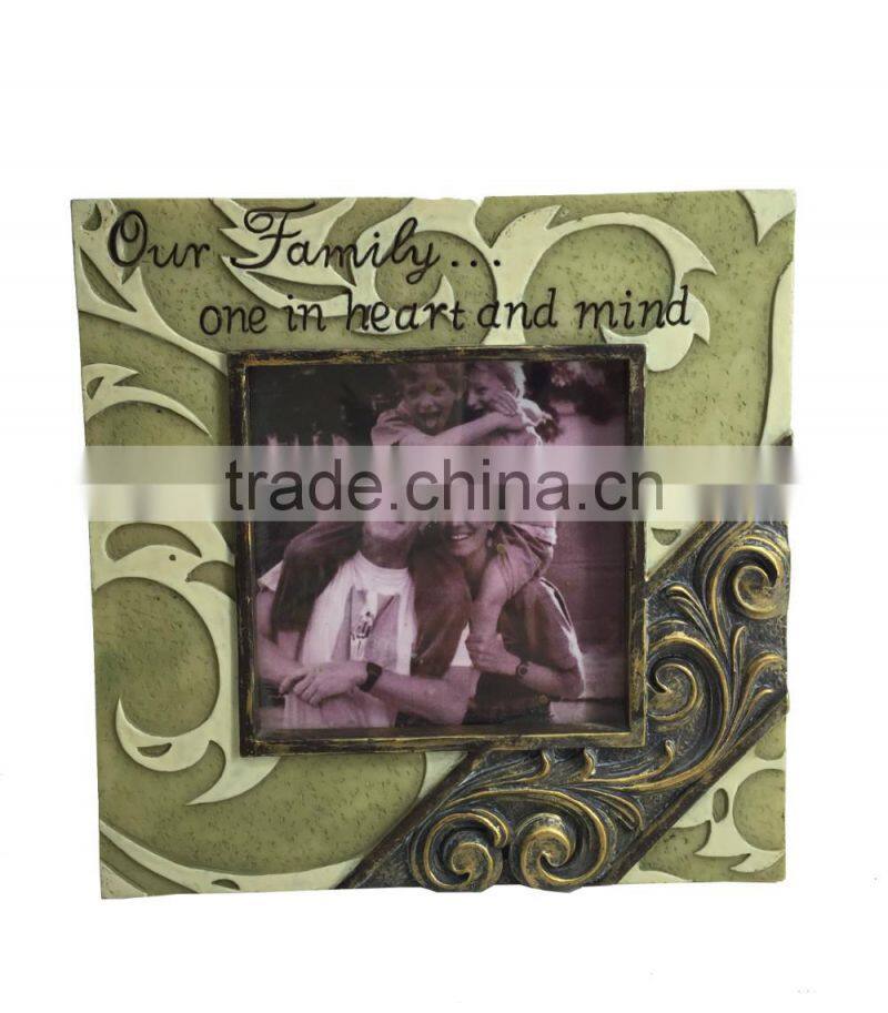 Family record beautiful resin picture photo frames factory direct