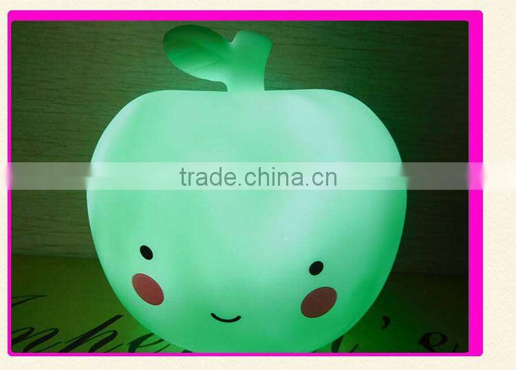 2017 hot sales LED lighting elegant apple fruits night light Decorative lamp
