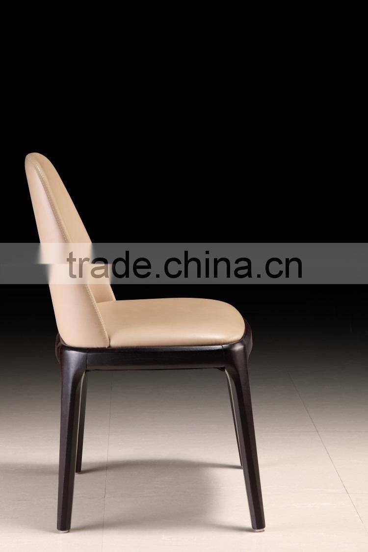 high quality dining wood chair with pu leather