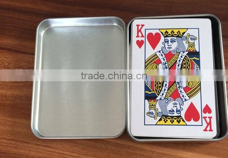 good quality single metal packing poker packing tin box