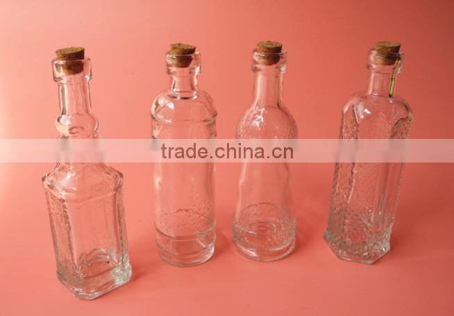 40ml cheap flint mini glass cork bottle