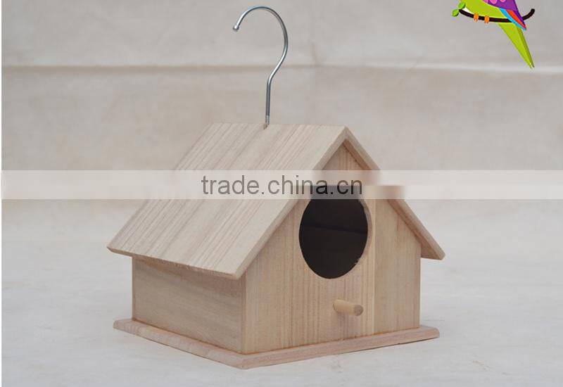 Handmade wholesale price large wooden bird parrot nest for sale