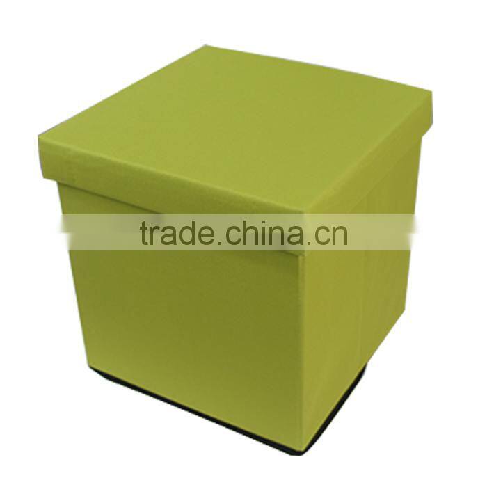 Green Storage Cube Basket Footrest